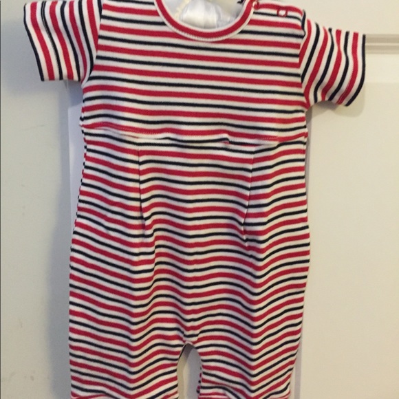 Squiggles Other - Red and Blue Romper